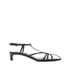 JIL SANDER CAGE SANDAL KITTEN HEEL BLACK
