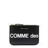 COMME DES GARÇONS WALLET WALLET HUGE LOGO BLACK
