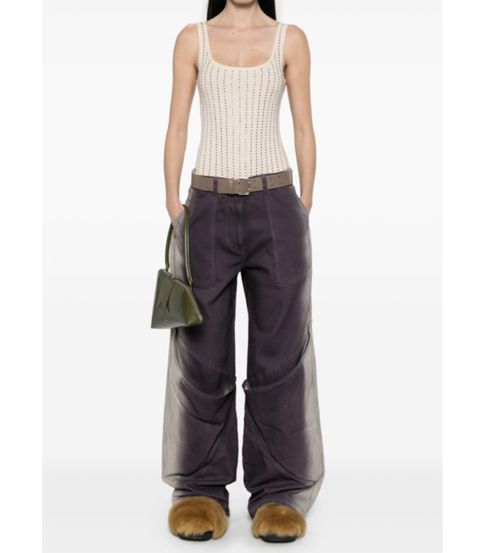 LONG PANT PURPLE/WHITE