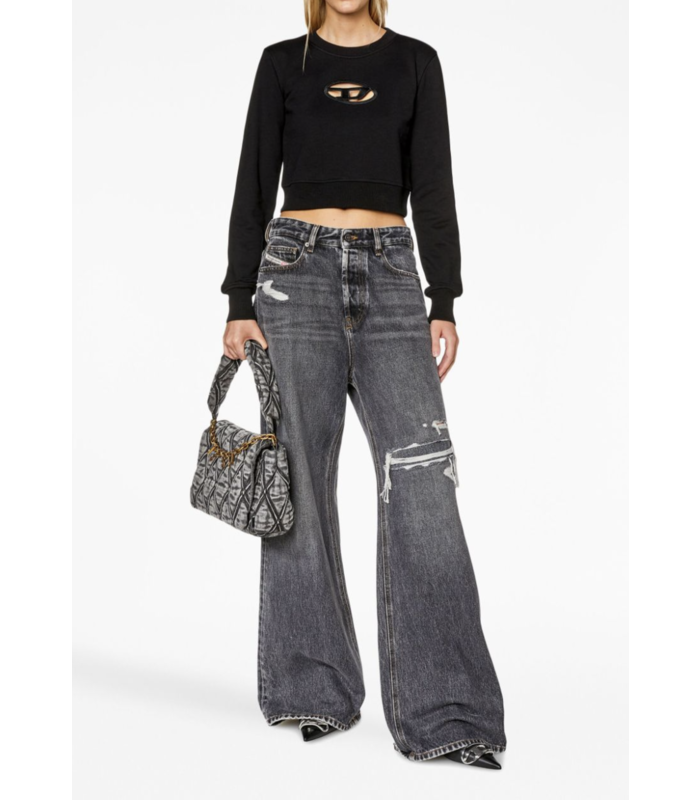 CROPPED SWEATSHIRT SLIMMY OD BLACK