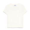 JEAN-PAUL GAULTIER waffle baby tee with embossing ecru JEAN-PAUL GAULTIER waffle baby tee with embossing ecru