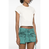 waffle baby tee with embossing ecru