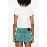 waffle baby tee with embossing ecru