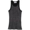 THE ATTICO TANK TOP BLACK