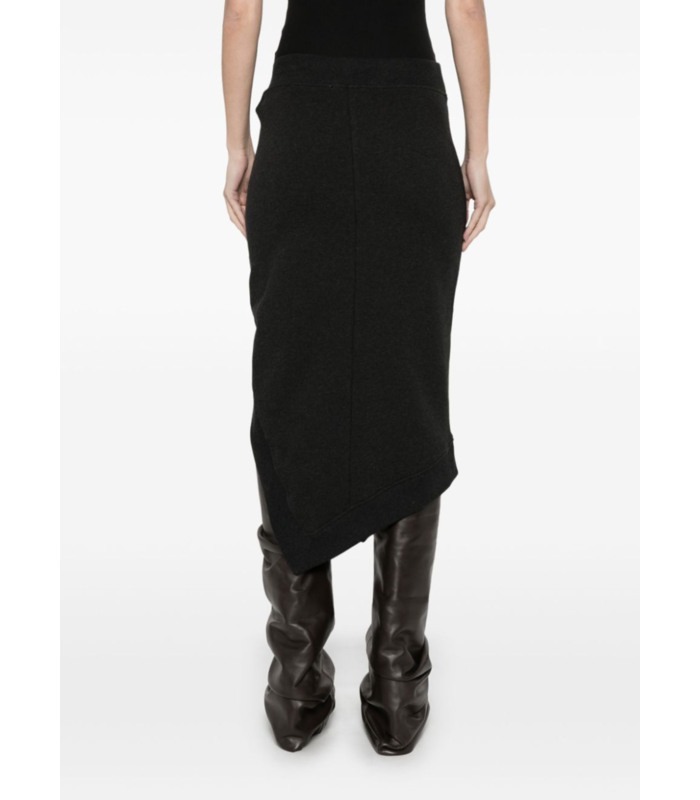 MIDI SKIRT BLACK FADE/BROWN
