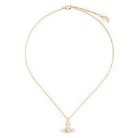 CARMELA BAS RELIEF PENDANT GOLD/WHITE