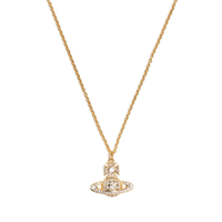 CARMELA BAS RELIEF PENDANT GOLD/WHITE