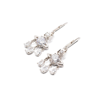 JOAQUINA EARRINGS PLATINUM/WHITE