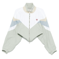 CROPPED NYLON TRACK JACKET GRAY