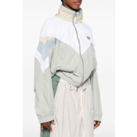 CROPPED NYLON TRACK JACKET GRAY