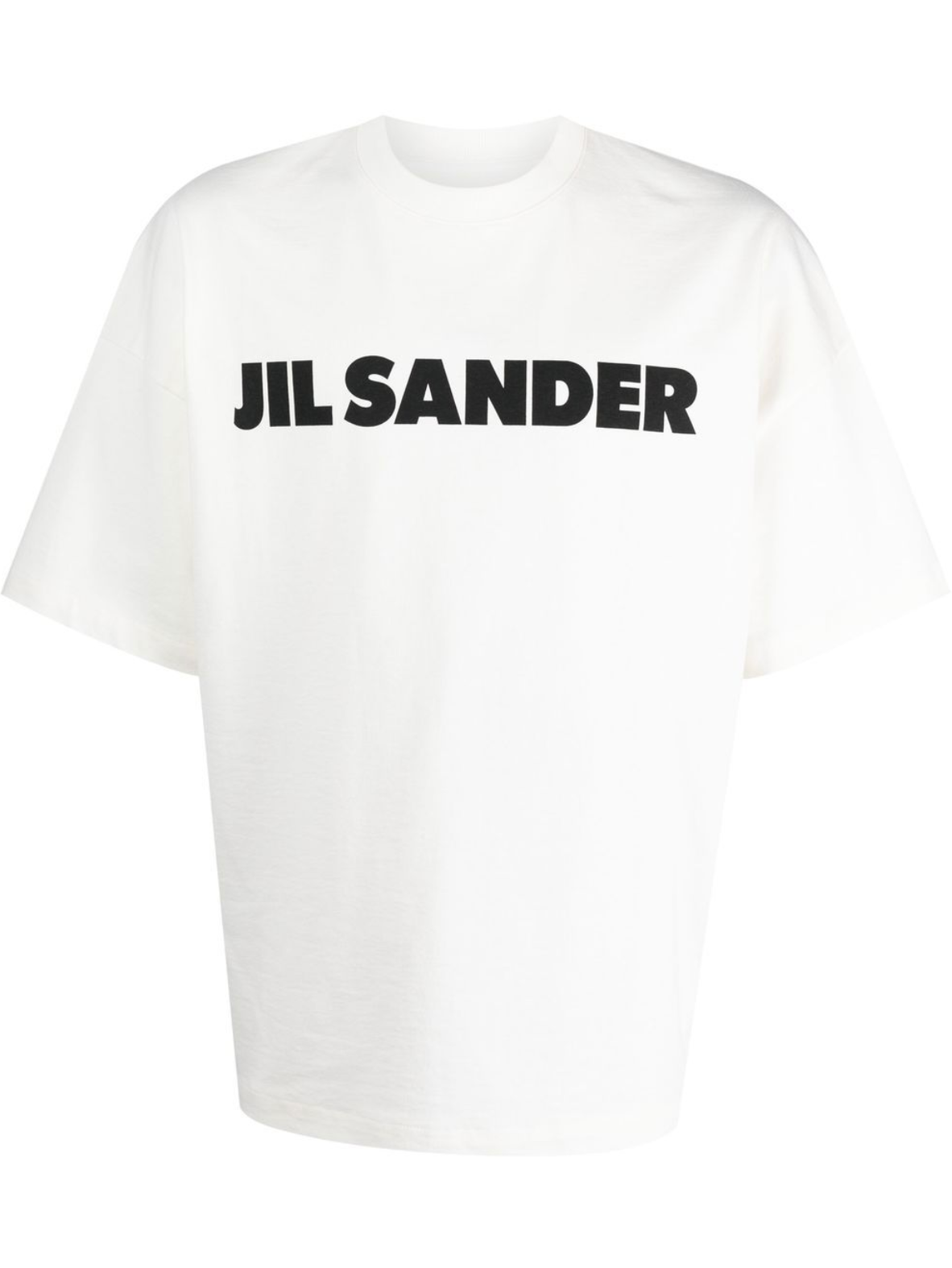 JIL SANDER LOGO T-SHIRT PORCELAIN WHITE - MEGUSTA