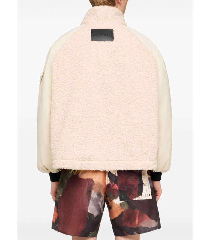 COLOUR BLOCK TRACK JACKET BEIGE