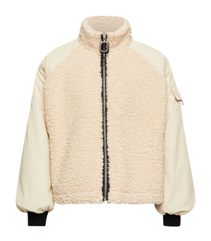 COLOUR BLOCK TRACK JACKET BEIGE