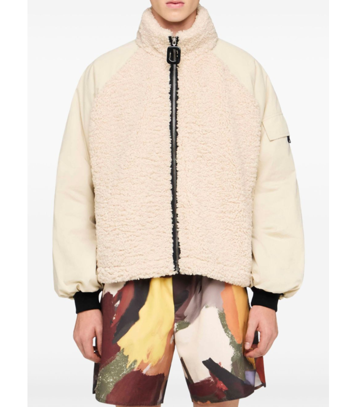 COLOUR BLOCK TRACK JACKET BEIGE
