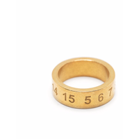 NUMBERS RING THICK GOLD