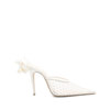 MAGDA BUTRYM HEEL MULES CRYSTALS CREAM
