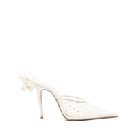 HEEL MULES CRYSTALS CREAM