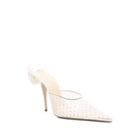 HEEL MULES CRYSTALS CREAM