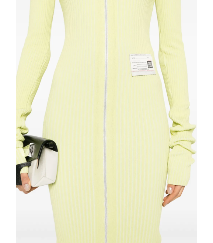 RIB DRESS YELLOW