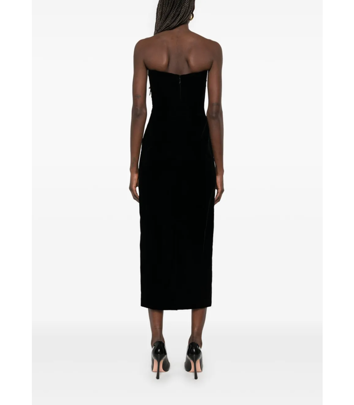 VELVET DRESS BLACK