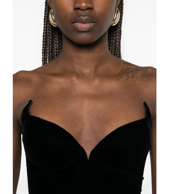 VELVET DRESS BLACK