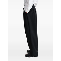 DRAWSTRING PLEATED PANTS BLACK