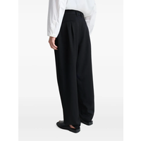 DRAWSTRING PLEATED PANTS BLACK
