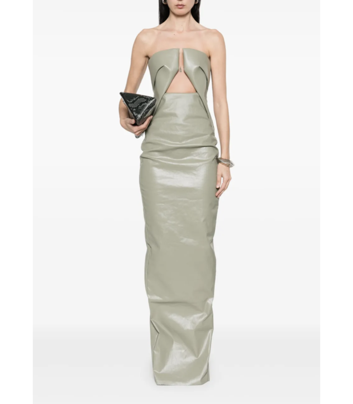 DENIM PRONG GOWN CELADON