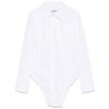 JEAN-PAUL GAULTIER STRETCH COTTON SHIRT WITH BODY DETAIL WHITE JEAN-PAUL GAULTIER STRETCH COTTON SHIRT WITH BODY DETAIL WHITE