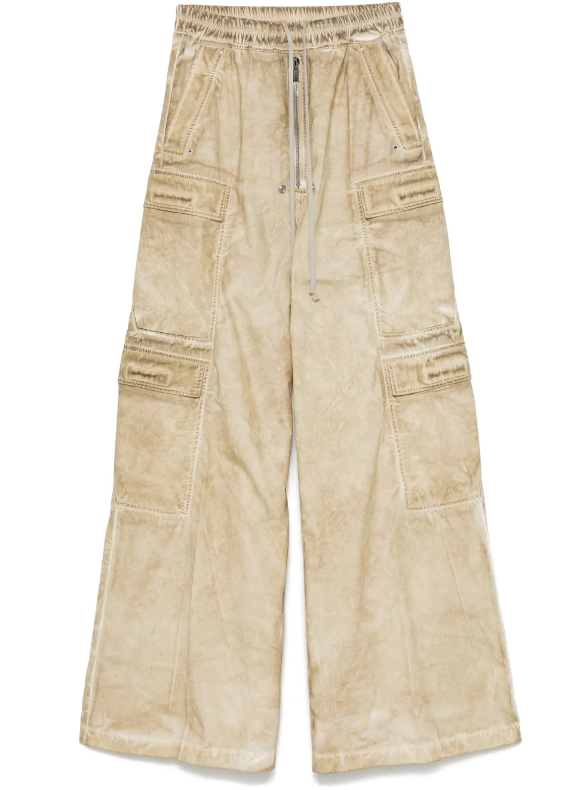 RICK OWENS DRKSHDW PANTALONI DOUBLE CARGO JUMBO BELAS PARCHMENT