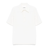 JIL SANDER POLO SHIRT PORCELAIN