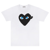 COMME DES GARCONS PLAY T-SHIRT BLACK EMBLEM BLACK HEART