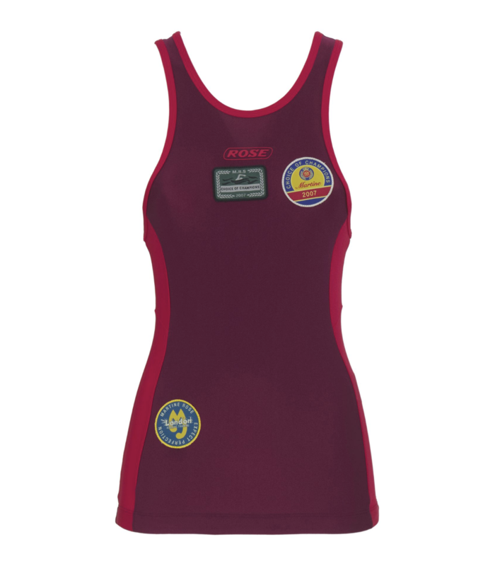 SWIM VEST RED BURGUNDY