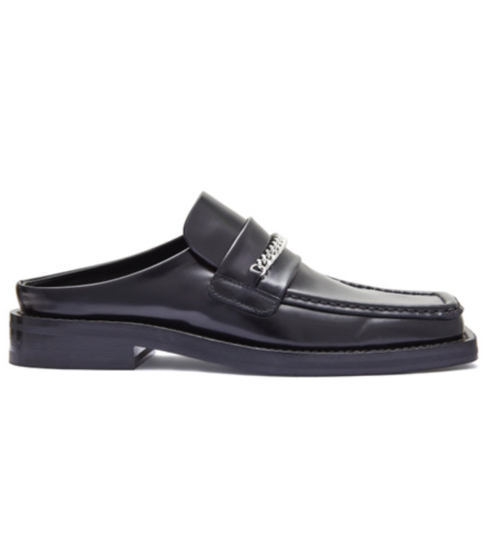 M SQUARE TOE MULE BLACK