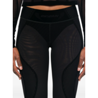 FLOCK MESH SPORT FLARED PANTS BLACK