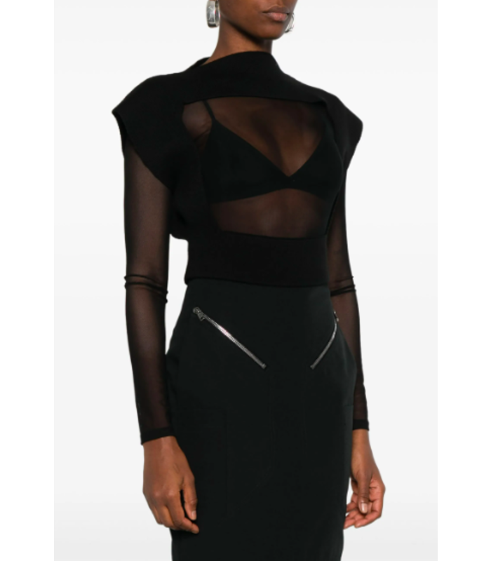 TOP IN MAGLIA TATLIN TOP BLACK