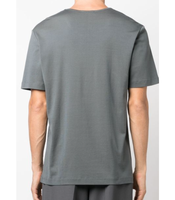 RIB U NECK T-SHIRT STORM GREY