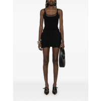 show sculptural mini skirt black