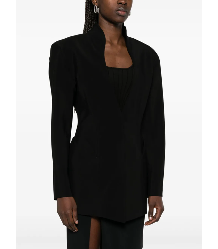 show sculptural jacket black