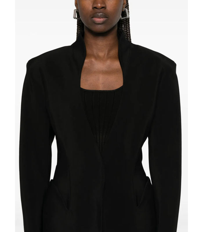 show sculptural jacket black