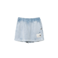 BLEACHED SHORTS BLUE