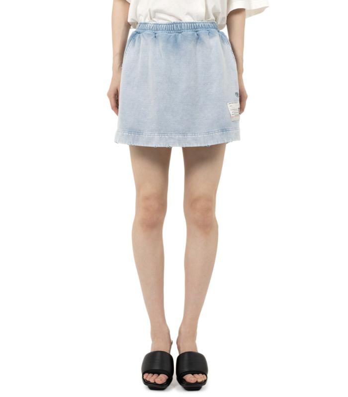 BLEACHED SHORTS BLUE