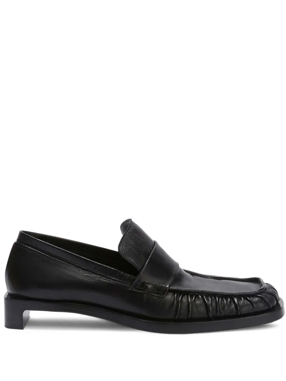 JIL SANDER HEELED LOAFER BLACK - MEGUSTA