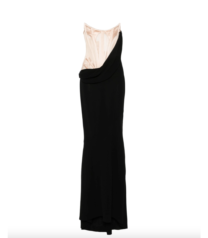 DRESS BLACK/NUDE