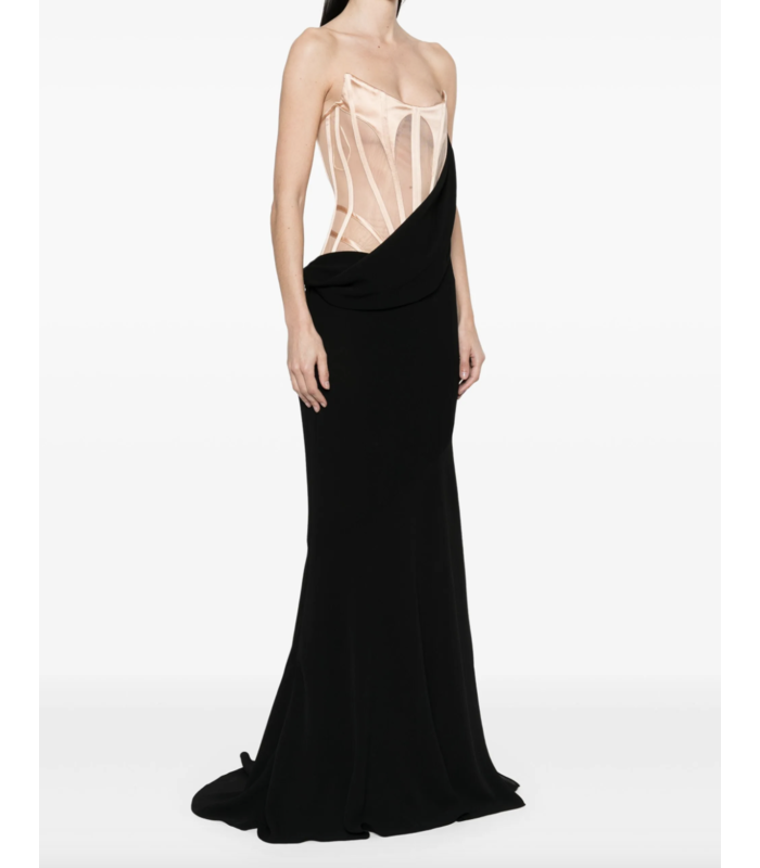 DRESS BLACK/NUDE