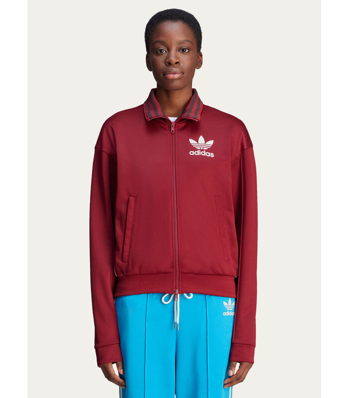WALES BONNER W TRACK TOP COLLEGIATE BURGUNDY
