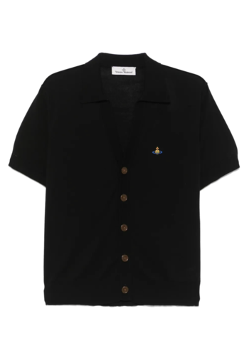 VIVIENNE WESTWOOD polo cardigan black VIVIENNE WESTWOOD polo cardigan black