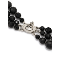 MESSALINE 3 ROW CHOKER PLATINUM BLACK