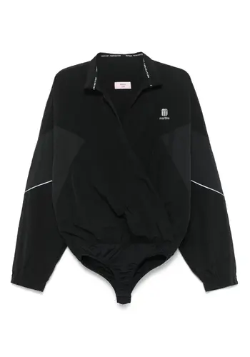 MARTINE ROSE wrap sports bodysuit black MARTINE ROSE wrap sports bodysuit black