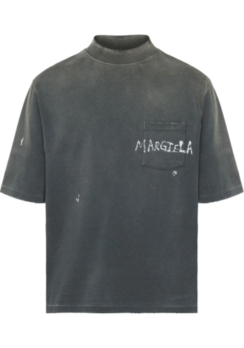 MAISON MARGIELA graffiti logo t-shirt black MAISON MARGIELA graffiti logo t-shirt black